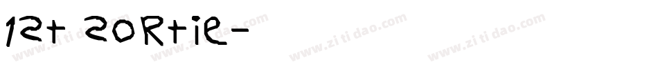 1st Sortie字体转换